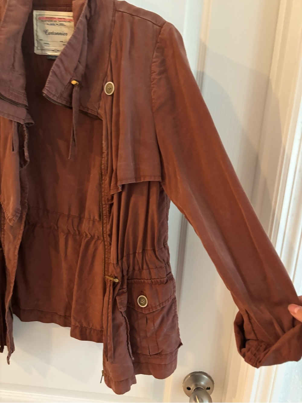 Cartonnier Rust-Brown Lightweight Utility Jacket - Picture 3 of 4